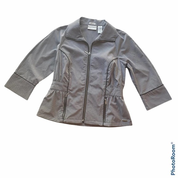 Drapers & Damon Jacket Black White Size XSP Petite Gingham office - Picture 8 of 10